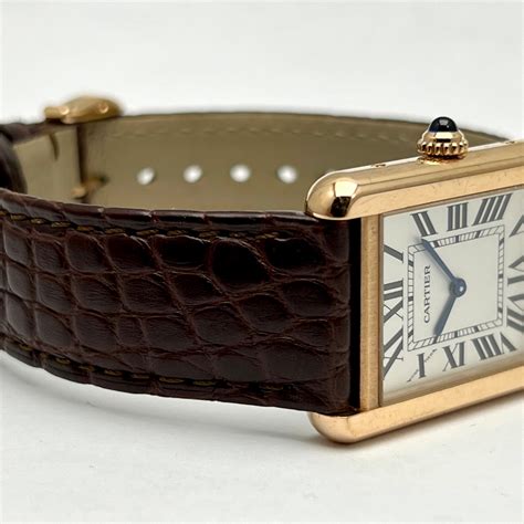 cartier tank gold solo|cartier tank solo gold vintage.